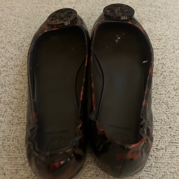 Tory Burch Toe Ballet Tortoiseshell Size 8.5M - Picture 1 of 3